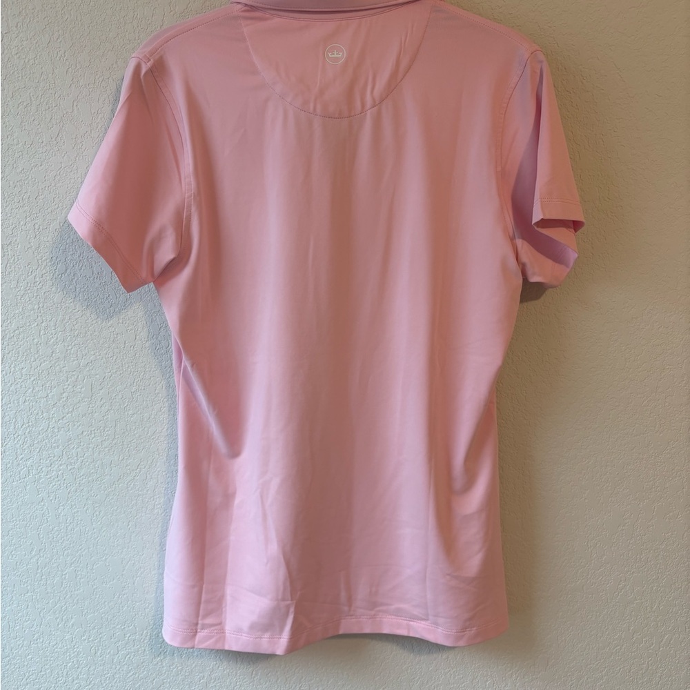 Peter Millar NWT Women's Golf Pink Polo Performance Shirt - Picture 4 of 7